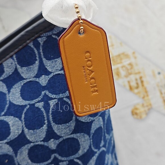 ππCoach Laurel Shoulder Bag Denim - Picture 3 of 13